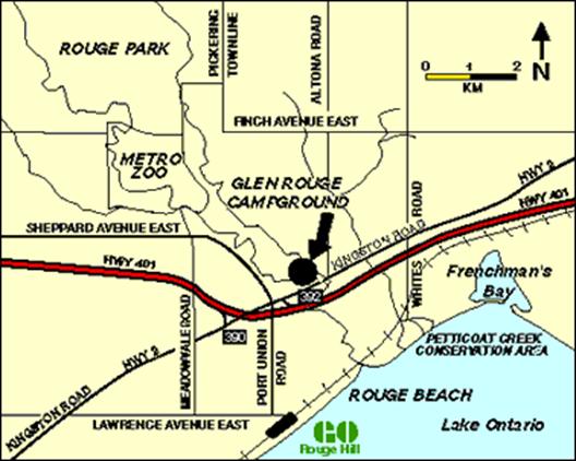 glen rouge campground key map